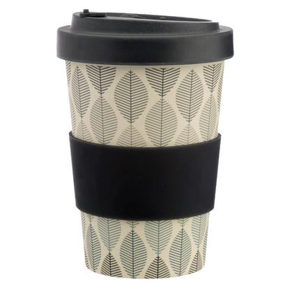 Geometric Leaf - bambus ferðabolli