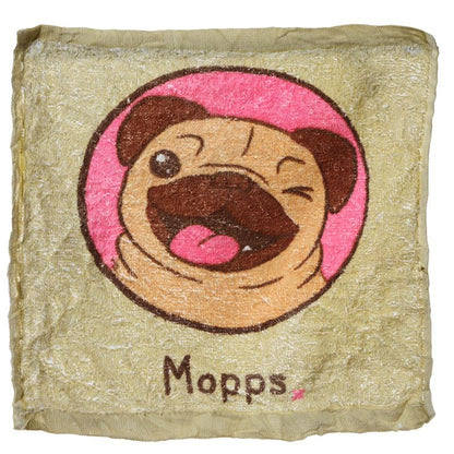 Mopps Pug - töfra þvottastykki