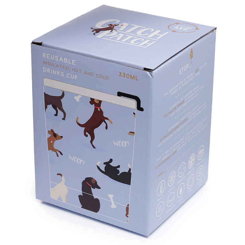 Catch Patch Dog - stál ferðabolli