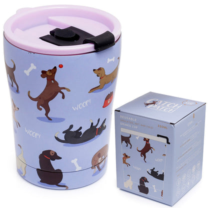 Catch Patch Dog - stál ferðabolli