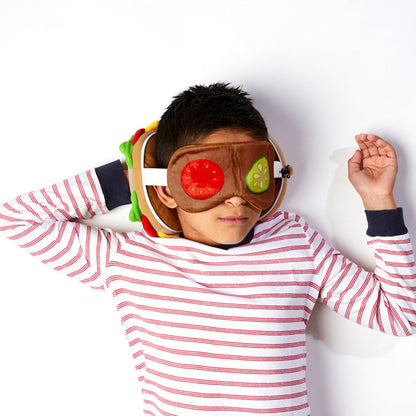 Relaxeazzz Fast Food Burger - ferða púði og augngríma