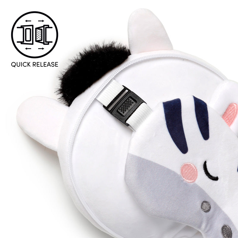 Relaxeazzz Adoramals Bali the Zebra - ferðapúði og augngríma