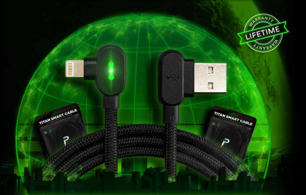 Titan Smart Cable hleðslusnúra - Type Apple Lightning 1,8m