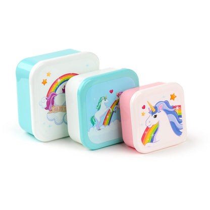 Enchanted Rainbows Unicorn - sett með 3 nestisboxum