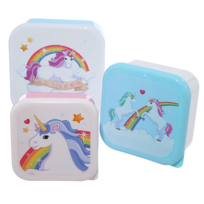Enchanted Rainbows Unicorn - sett með 3 nestisboxum