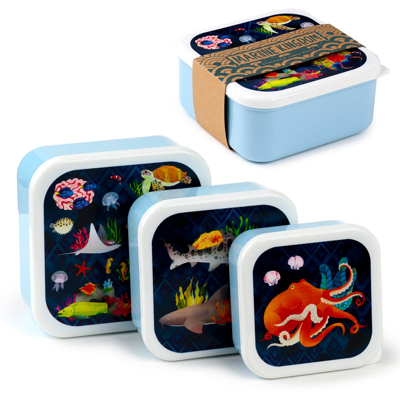 Marine Kingdom - sett með 3 nestisboxum