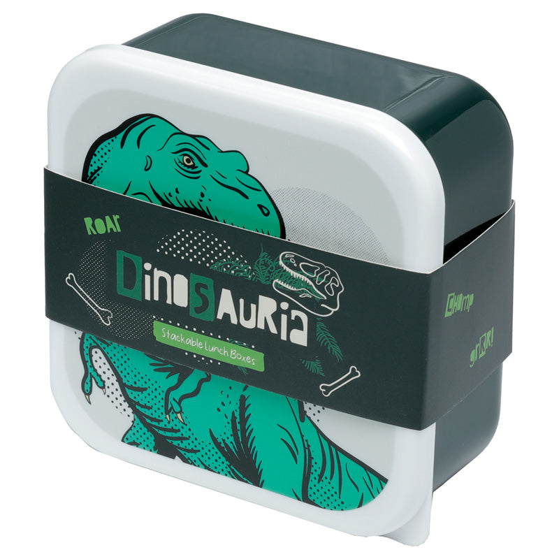 Dinosauria - sett með 3 nestisboxum