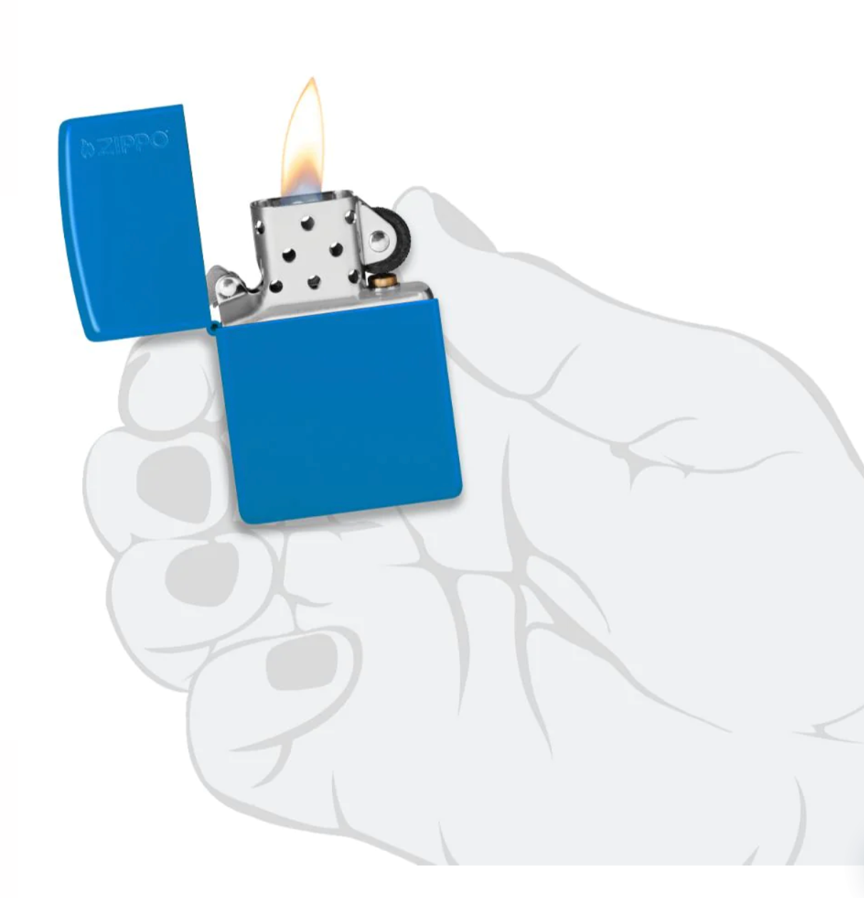 Zippo Regular Sky Blue Matte - Kveikjari