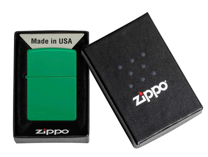Zippo Regular Grass Green Matte - Kveikjari