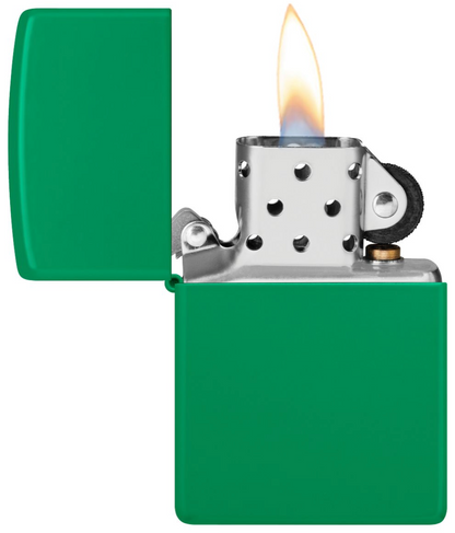 Zippo Regular Grass Green Matte - Kveikjari