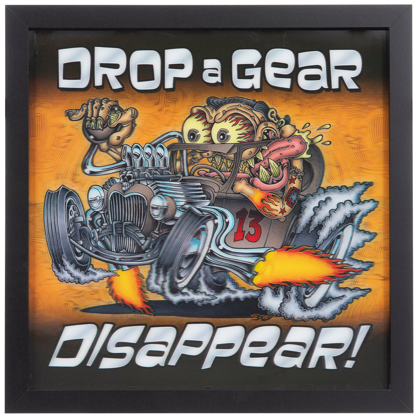 Drop a Gear - Viðarskilti