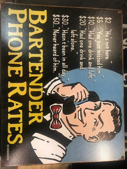 Bartender phone rates - 2145