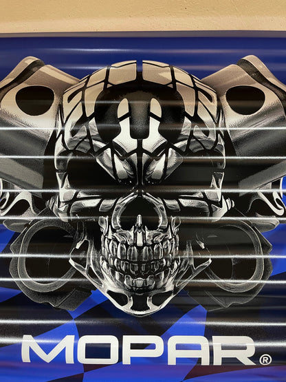 Mopar Skull - Bárujárnsskilti